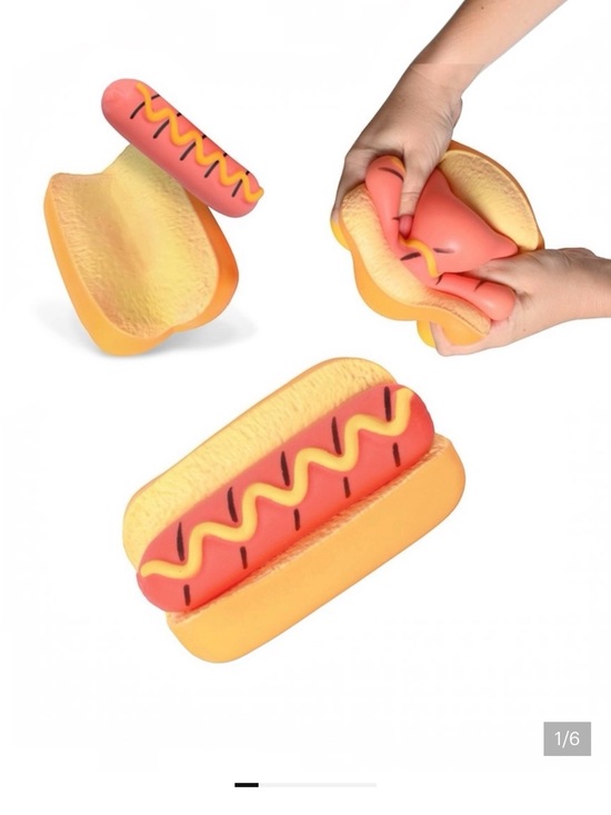 Sunny Days Other - Last one!  Sunny Days Hot Dog Squishy Jumbo Fidget Squeezy NWT